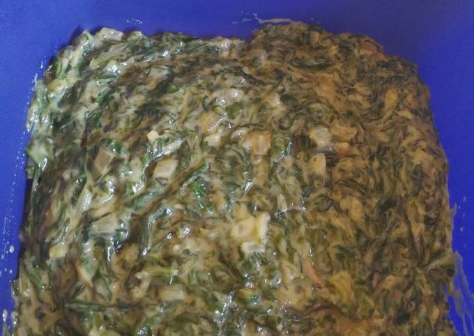 Creamed spinach