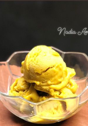 Foto resep Es krim “nicecream” Mangga (diet menu)