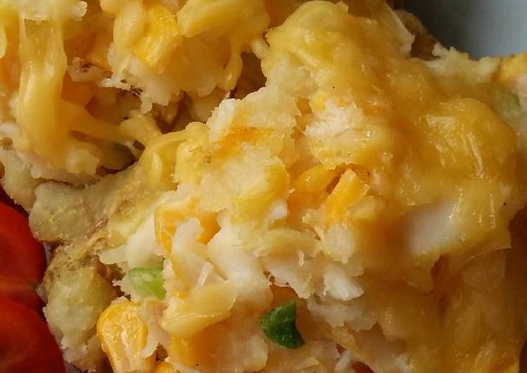 Simple Way to Prepare Super Quick Homemade Vickys Smoked Haddock Stuffed Baked Potato, GF DF EF SF NF