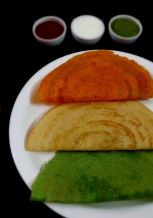 A picture of Tiranga Dosa.