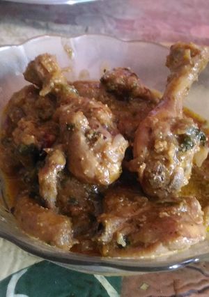 A picture of Hyderabadi dum murgh.
