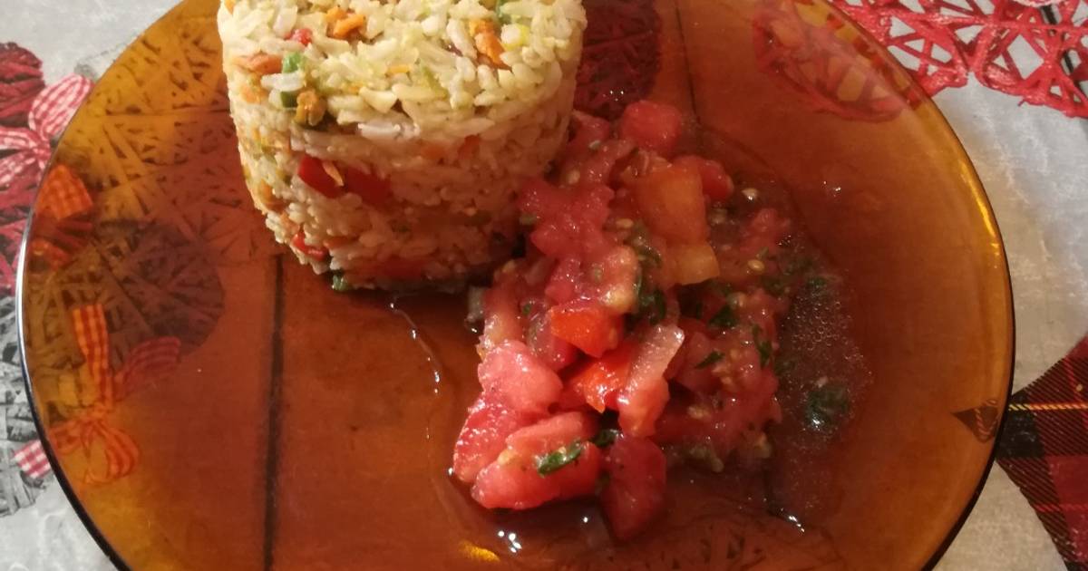 ▷ Arroz Integral Con Verduras