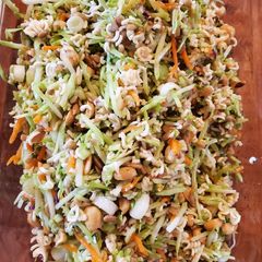 A picture of Broccoli Slaw with Ramen.