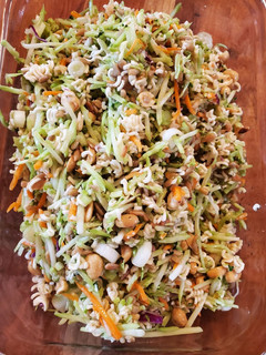 A picture of Broccoli Slaw with Ramen.