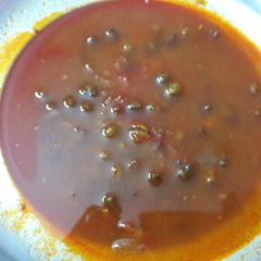 A picture of #Dussehra#Kala Chana Gravy non onion.no garlic.