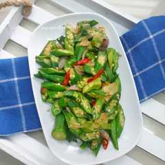 รูปของ Okra Goreng Terasi