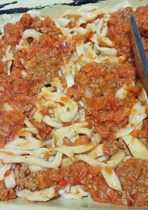 Una foto de Tallarines caseros