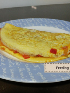 Una foto de Tortilla rellena de verduras