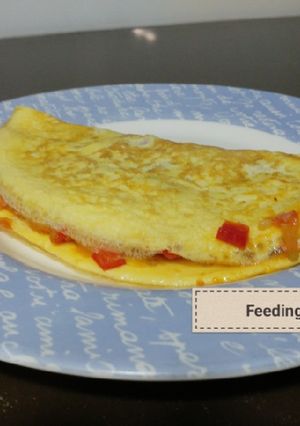 Una foto de Tortilla rellena de verduras