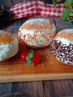 Foto resep Donut Milk Cream (Donat Korea)