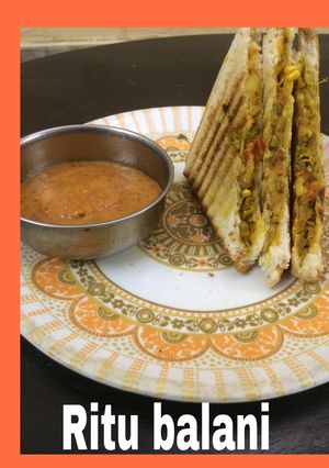 ग्रिल्ड स्प्राउट्स सैंडविच (Grilled Sprouts Sandwich) रेसिपी मुख्य फोटो