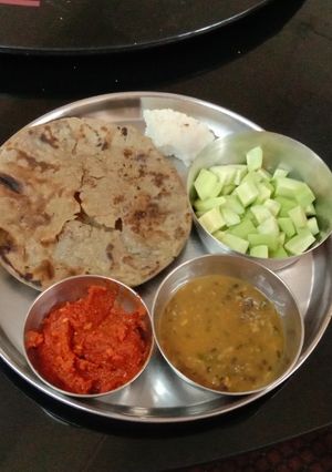 A picture of Black udad dal (like dalmukhani) Every sunday lunch Spoon.