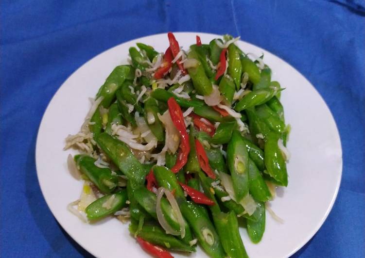 Resep Tumis Buncis Teri Putih, Anti Gagal