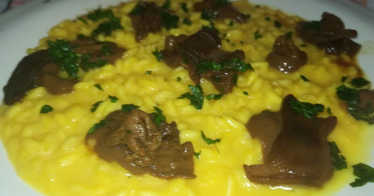 risotto con salsa di soia