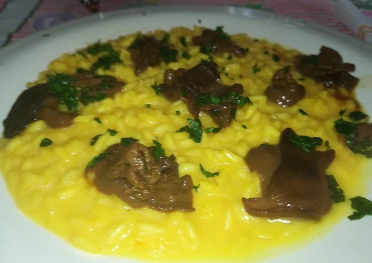 Umami o non Umami - Risotto allo zafferano con porcini, fondo di carne e salsa di soia