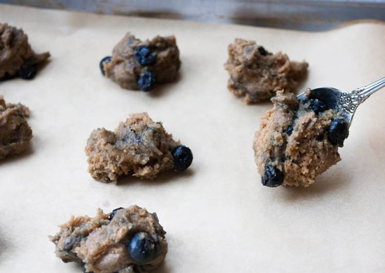 Easiest Way to Make Homemade Butterless Almond Blueberry Cookies