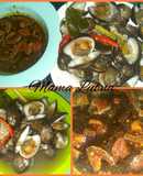 Kerang rebus sambel memble