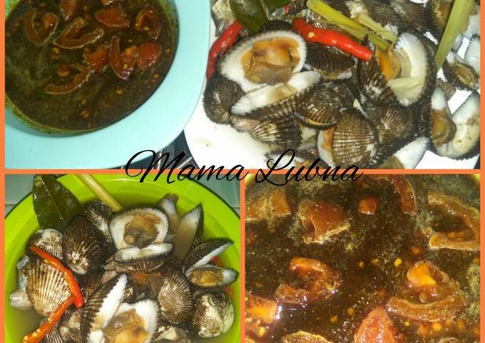 Kerang rebus sambel memble