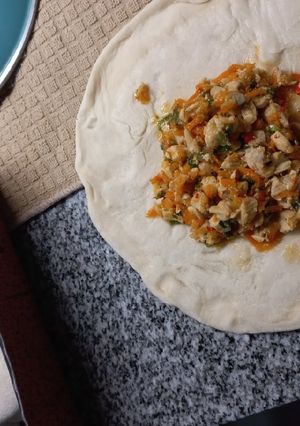 Una foto de Burritos de pollo🍗 🐥