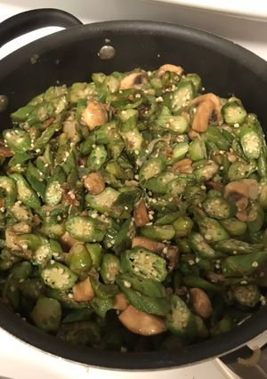 Foto resep Tumis Baby Okra + Jamur
