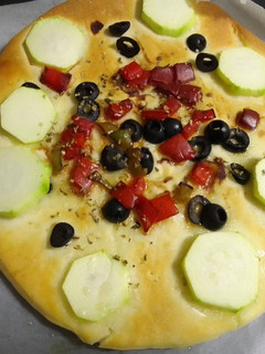 Una foto de Focaccia de verduras