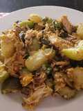 Refogado de legume com peito de frango