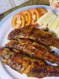 Ikan senangin bakar bumbu kuning