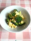 Broccoli with miso & mayonnaise dressing
