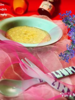 Hình của món Soup tôm yến mạch- chùm ngây.