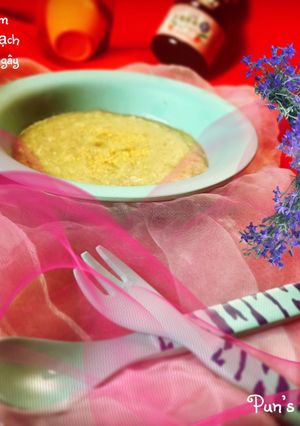 Hình của món Soup tôm yến mạch- chùm ngây.