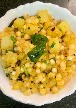 A picture of Hot & Spicy Sabudana Khichdi without peanuts 🥜.