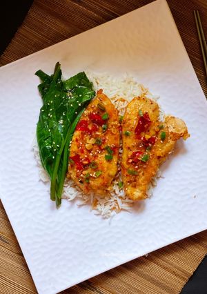 A picture of Asian Chilli Chicken.