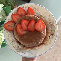 A picture of Tiramisu overnight oatcake.