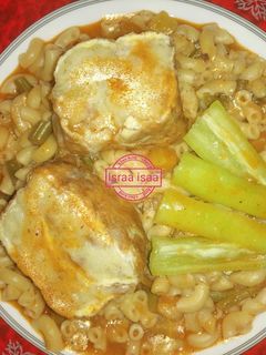 صورة لوصفة معكرونة بالخضر 🍅🥕🌶