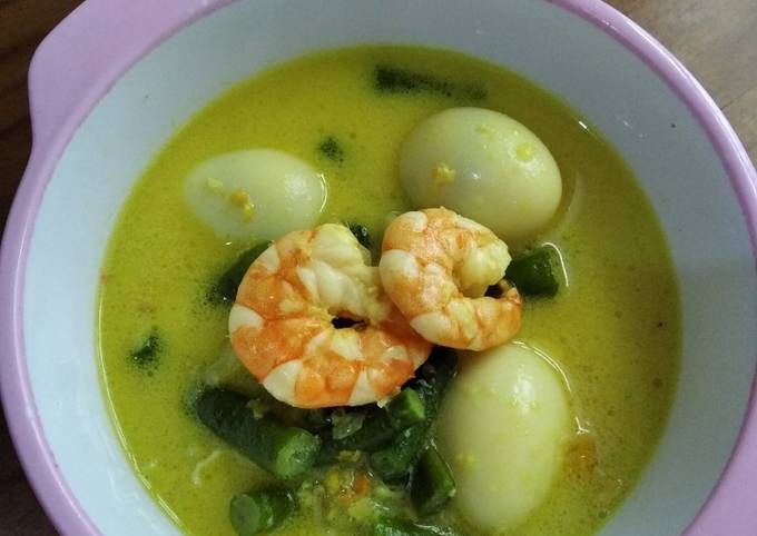 Gulai Udang Telur puyuh