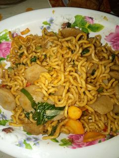 Foto resep Mie goreng Baso pedas