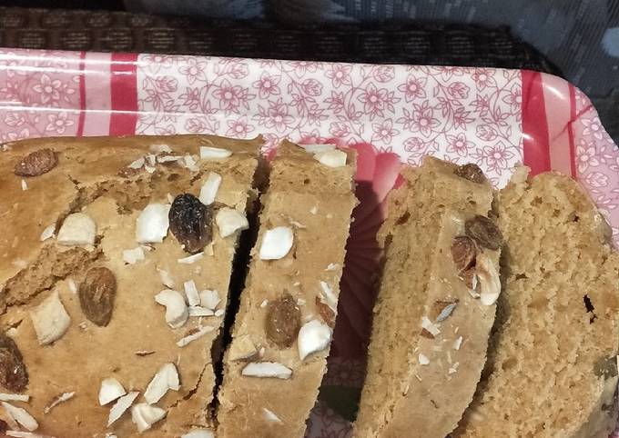 Recipe of Speedy Dry Fruits Wheat Cake