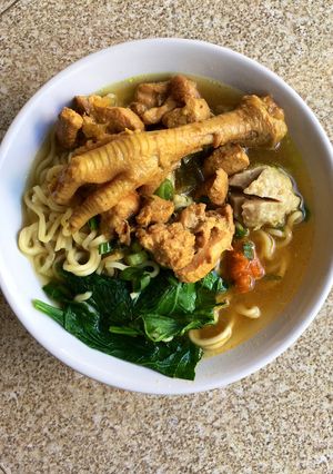 Foto resep Mie Ayam Ceker Bakso