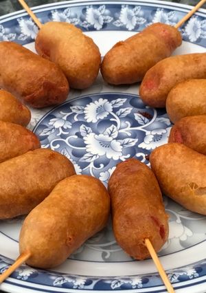 A picture of Mini corndogs.