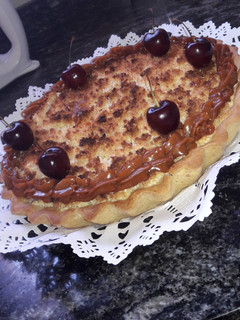 Una foto de Tarta de coco y dulce de leche