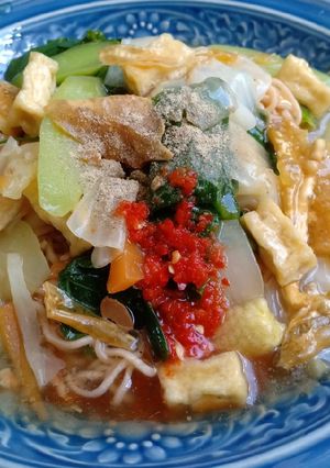 รูปของ ลาดหน้ามาม่าผักรวม(เจ)