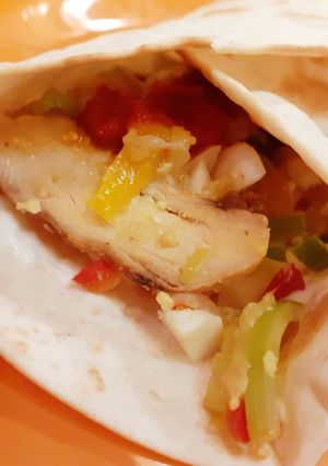 Tortilla tekercs recept fotója