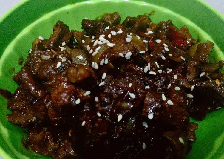 Oseng daging bumbu korea