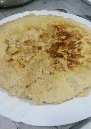 Una foto de Tortilla de coliflor