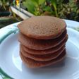 Pink guava-oat pancake