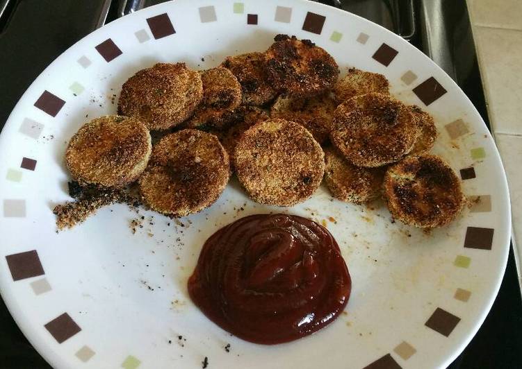 Learn How To Crispy Garlic parmesan zucchini chips