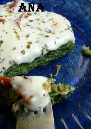 Una foto de Pizza de acelga con avena