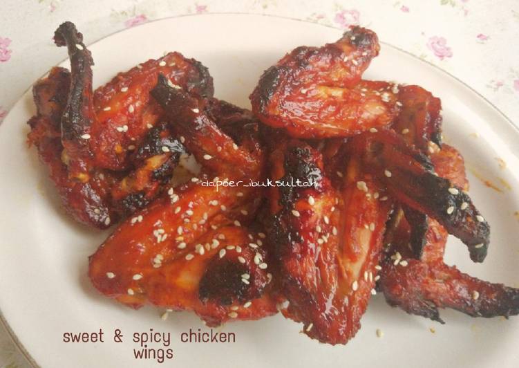 7 Resep: Sweet &amp; spicy chicken wings Anti Ribet!