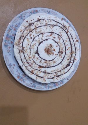 A picture of No bake chocolate cake.