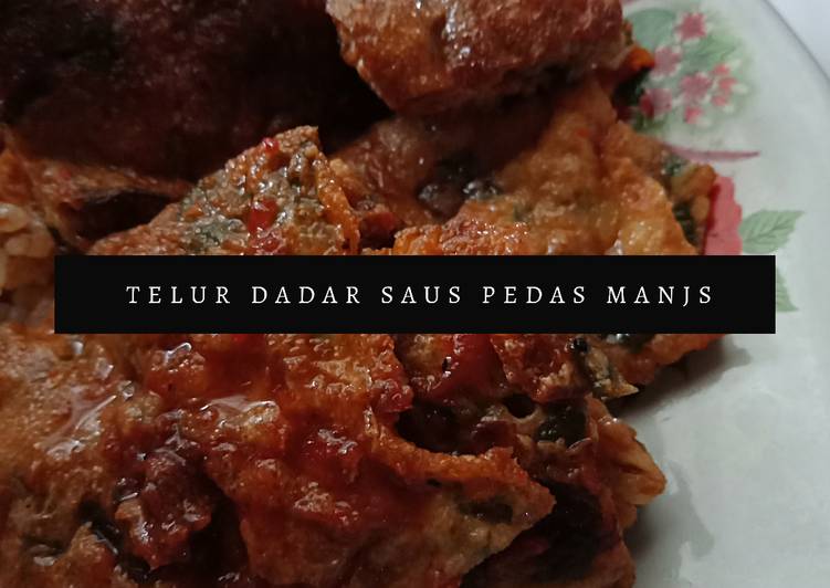 Telur Dadar Saus Pedas Manis